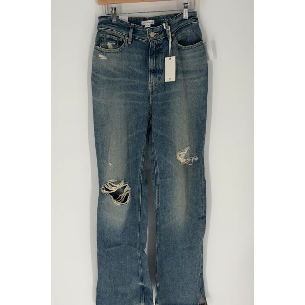 Good American High Rise Straight Leg Jeans